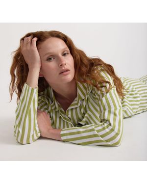 Organic Basics Core Sleep Poplin Shirt - Green