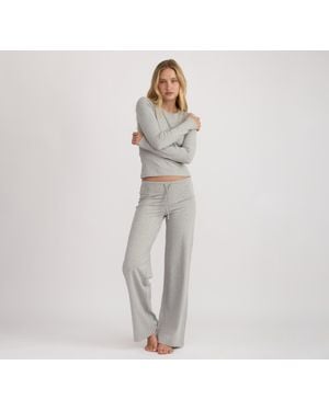 Organic Basics Everyday Regular Long Sleeve Tee - Gray