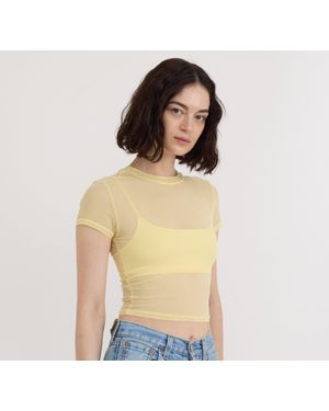 Organic Basics Mesh Tee - Yellow