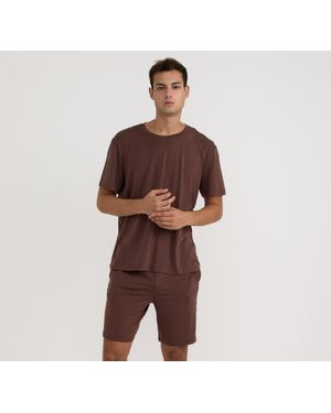 Organic Basics Premium Shorts - Brown