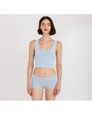 Organic Basics Flex Tank Top - Blue