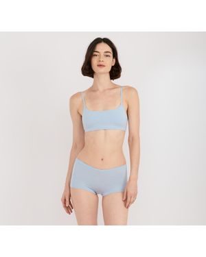 Organic Basics Flex Bralette - Blue