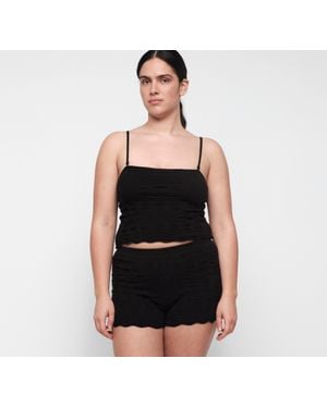 Organic Basics Soft Knit Textured Cami - Black