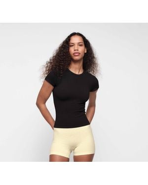 Organic Basics Seamless Waffle Tee - Black