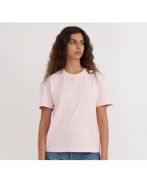 Organic Basics True Heavy Boxy Tee - Pink