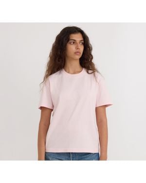 Organic Basics True Heavy Boxy Tee - Pink