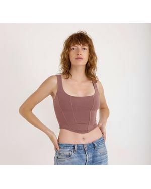Organic Basics Flex Corset Top - Purple