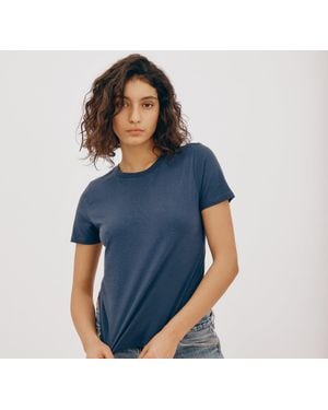 Organic Basics True Regular Tee - Blue