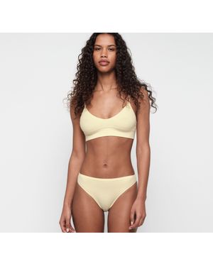 Organic Basics Seamless Waffle Thong - White