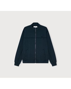 Organic Basics Track Zip Jacket - Blue