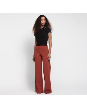 Organic Basics Core Straight Leg Pants - Red