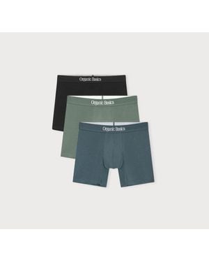 Organic Basics Core Easy Fit Boxer Briefs 3-Pack - Multicolor