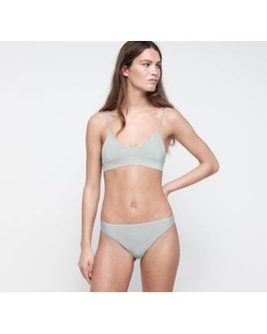 Organic Basics Seamless Waffle Triangle Bralette - Multicolor