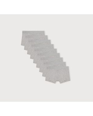 Organic Basics Core Trunks 9-Pack Melange Melange Melange - Gray