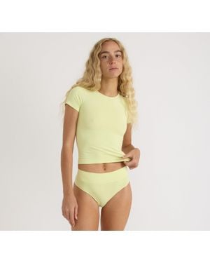 Organic Basics Smooth Tee - Yellow