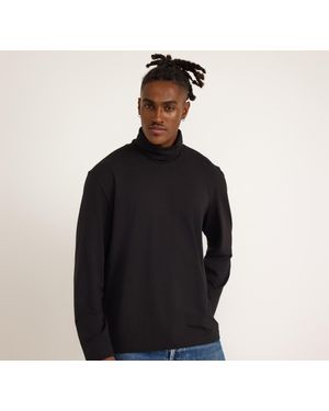 Organic Basics Everyday Long Sleeve Turtleneck - Black