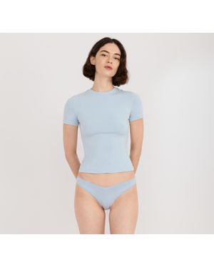 Organic Basics Flex Tee - Blue