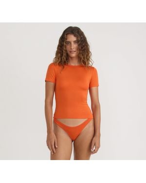 Organic Basics Soft Touch Veil Tee - Orange