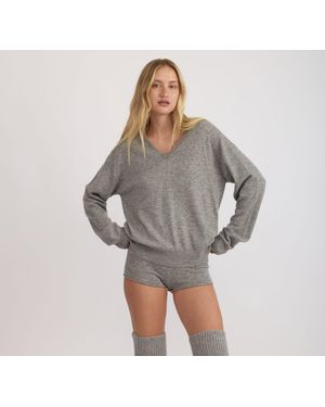 Organic Basics Fine Knit Shorts - Gray