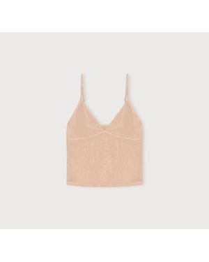 Organic Basics Mesh Cami - Brown