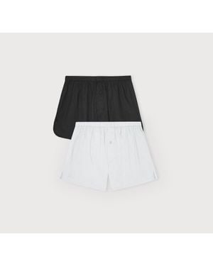 Organic Basics Core Icon Boxer Shorts 2-Pack - Black