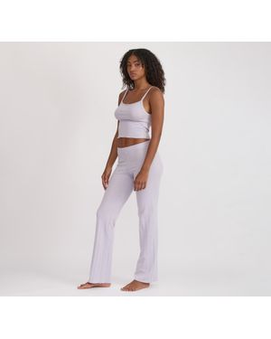 Organic Basics Pointelle Straight Leg Pants - White
