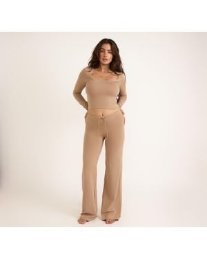 Organic Basics Everyday Straight Leg Pants - Natural