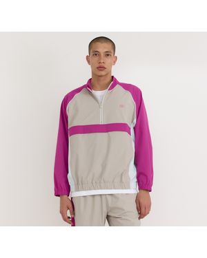 Organic Basics Track Half Zip Jacket - Pink