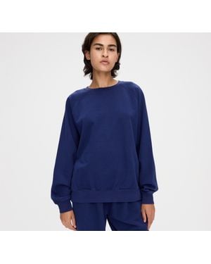 Organic Basics Weekend Oversized Crewneck - Blue