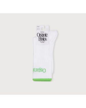 Organic Basics Active Tennis Socks Spring - White
