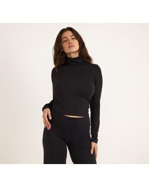 Organic Basics Everyday Turtleneck - Black