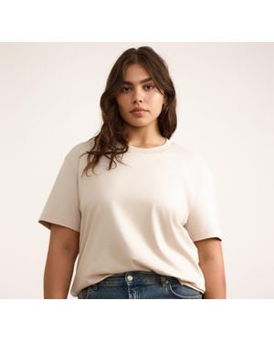 Organic Basics True Heavy Boxy Tee - Natural