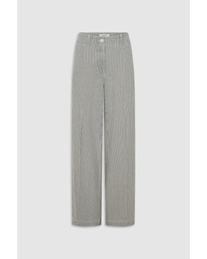 Oroton Railroad Folk Straight Leg Pant - Grey