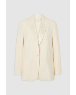 Oroton Oversized Tuxedo Jacket - Natural