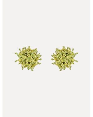 Oscar de la Renta Firework Clip-On Earrings - Blue