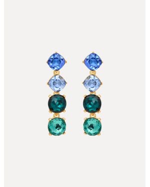 Oscar de la Renta Gallery Drop Earrings - Blue