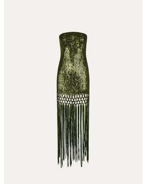 Designer Neon Green Fringe Dress for Women - Up to 70% off | Lyst Designer Neon Green Fringe Dress for Women - Up to 70% off | Lyst