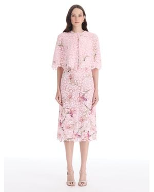 floral applique halter neck dress by oscar de la renta Oscar de la Renta Resort 2021 Embroidered White Floral Applique Halter Dress  6