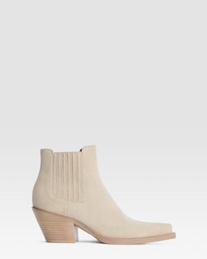 Paris Texas Texan Ankle Boots - Natural
