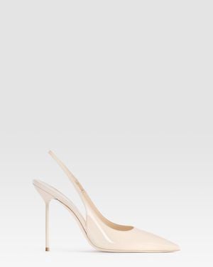 Paris Texas Patent Leather Sandal - Natural