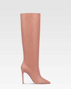 Paris Texas Pointed Knee-High Boots - White