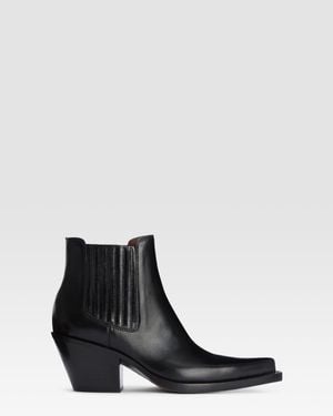 Paris Texas Patent Leather Ankle Boot - Black