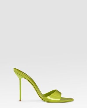 Paris Texas Patent Leather Mule - Yellow