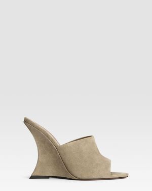 Paris Texas Suede Mule - Natural
