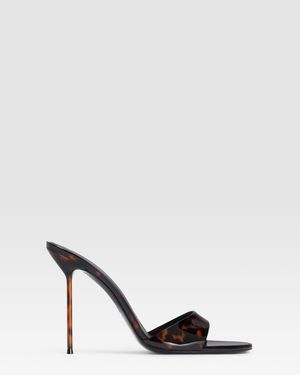 Paris Texas Patent Leather Mule - Natural