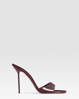 Paris Texas Patent Leather Mule - Brown