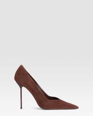 Paris Texas Suede Pump - Brown
