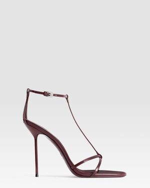 Paris Texas Patent Leather T-Strap Sandal - Multicolor