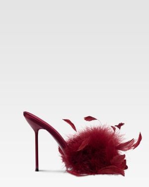 Paris Texas Mules - Red