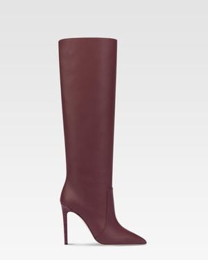 Paris Texas Pointed Knee-High Boots - Purple